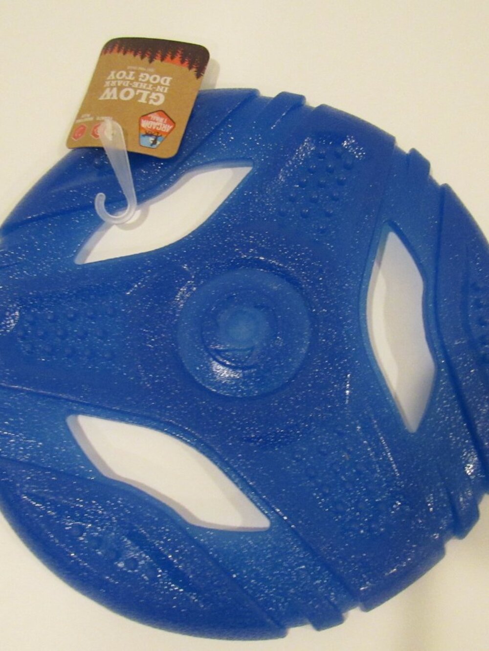 NEW ARCADIA TRAIL GLOW-IN-THE-DARK FLYING DISC DOG TOY